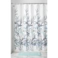 thumbnail image 1 of Mint/Gray Anzu Fabric Shower Curtain, Standard 72" x 72", iDesign, 1 of 2