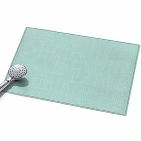 Mint Green 2x3ft Non Slip Area Rug Solid Color Retro Linen Washable Soft Area Rugs for Living Room, Indoor Circle Carpet for Bedroom Dining Room Kitchen