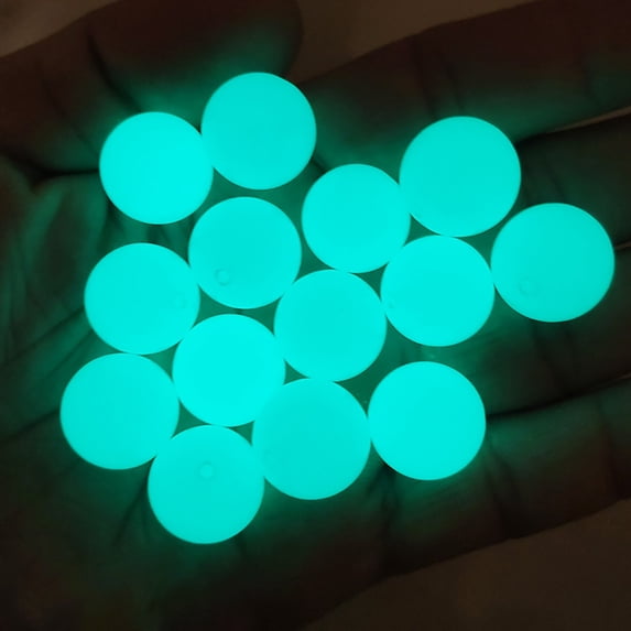 Mint Green 8Mm Glow In Dark Stone Beads for Bracelet Necklace Diy, By Meiiso, Large Inventory!