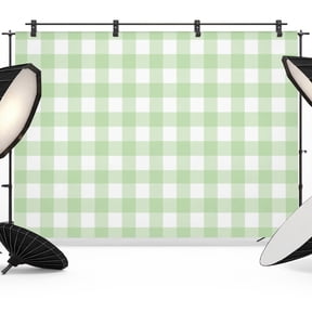 Mint Green Checks Photography Backdrop 7x5FT, Gingham Plaid Abstract Modern Minimalist Photo Backdrops, Background for Photography Studio Photo Studio Background, Back Drop for Photoshoot