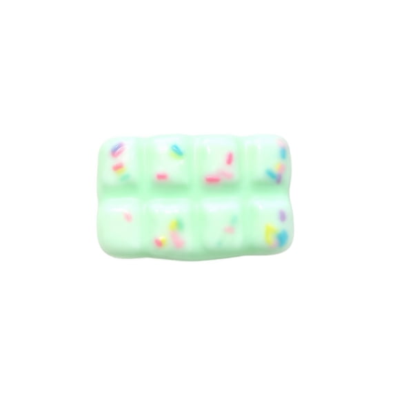 Mint Green Chocolate Squishy Relaxation Toy with Colorful Sprinkles Design, 1 Piece Mini Size, for Relaxation Relief