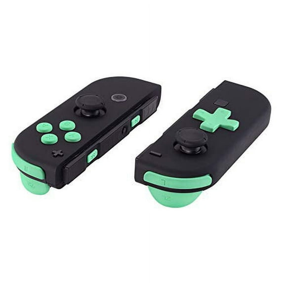 Mint Green D-pad ABXY Keys SR SL L R ZR ZL Trigger Buttons Springs, Replacement Full Set Buttons Fix Kits for Nintendo Switch & Switch OLED Joycon (D-pad ONLY Fits for eXtremeRate Joycon D-pad Shell)