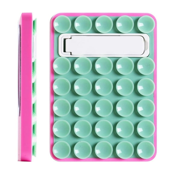 Mint Green Double Sided Silicone Suction Cup Phone Mount 30 Suction Dots For Car Dashboard And Desk
