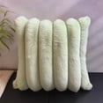 thumbnail image 1 of Mint Green Fluffy Pillow Cover, 20X20 Inch Throw Pillow Covers for Couch, Cozy Couch Throw Pillows for Living Room, Luxury Faux Pillow Covers, 1-Piece Square Cushion Waist Pillow, 1 of 6