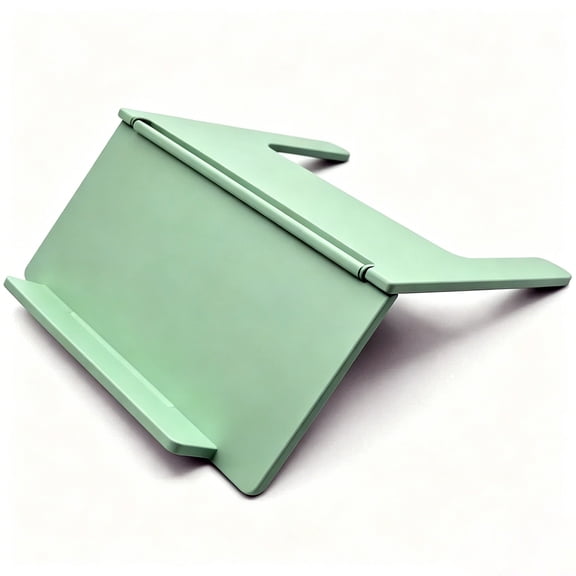 Mint Green Foldable Portable Mahjong Card Stand With Modern Design For Game Table Display