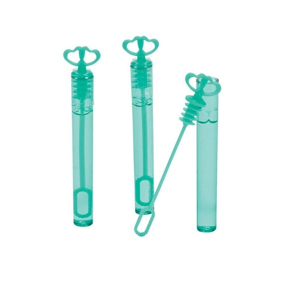 Mint Green Heart Bubble Tubes