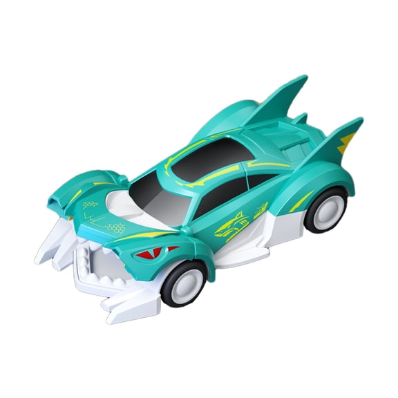 Mint Green Inertial Mechanical Stunt Shark Car Toy Drop Resistant Model Gift For Children