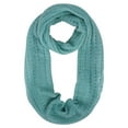 thumbnail image 1 of Mint Green Lacey Knit Infinity Scarf, 1 of 3