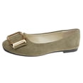 thumbnail image 1 of Mint Green Ladies Casual Spring Candy-Colored Work Shoes Color Toe Decorative Buckle Flat-Bottomed Multi-Colored Large Size Cloth Shoes For Outdoor And Indoor Leisure, 1 of 3