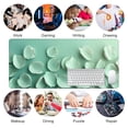 thumbnail image 1 of Mint Green Leaf Pattern Mouse Pad 31.5 x 11.82 Inches Rubber Desk Accessory for Office Home Studio, 1 of 4