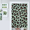thumbnail image 1 of Mint Green Leopard Print Pattern Door Curtain Nordic Living Room DoorCurtain Porch Partition Curtain Kitchen Rative Half Curtain, 1 of 4