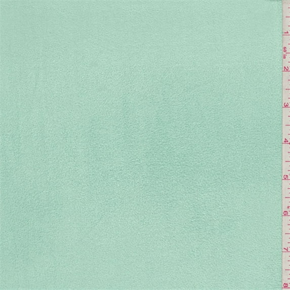 Mint Green Microsuede Knit, Fabric Sold By the Yard