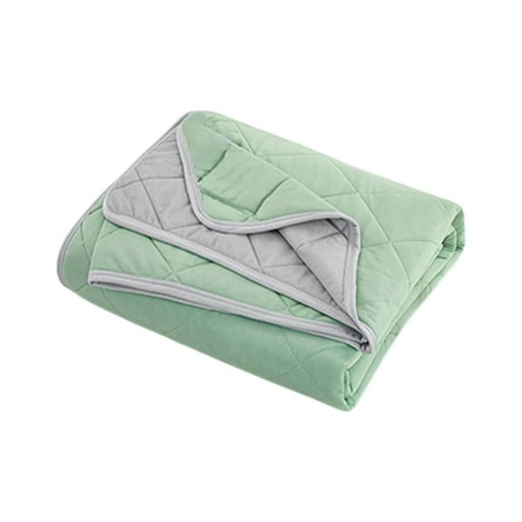 Mint Green Mint Green Cooling Summer Quilt Ice Silk Fabric Temperature Balancing Bedspread 150X200Cm Machine Washable #1Dkf9
