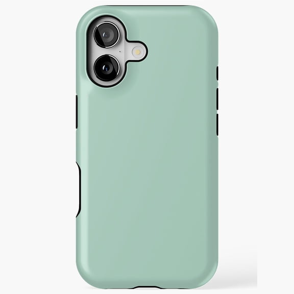 Mint Green Phone Case with Black Camera Outline 17 to 11 Pro Max