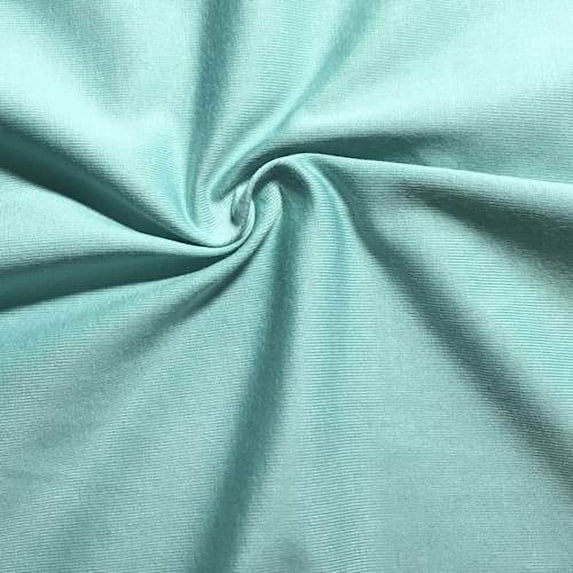 Mint Green Polyester Knit, Fabric By the Yard