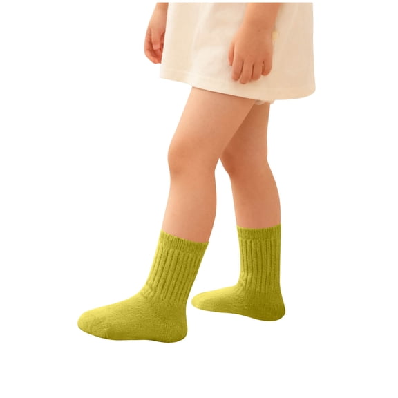 Mint Green Youth Crew Socks With Breathable Loose Design For Children 1-8 Years For Active Wear And Play