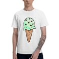 thumbnail image 1 of Mint Ice-Cream Men's T-Shirt Cotton 100% Summer Tops Fashion Casual Mint Ice-Cream Short Sleeves for Men Women Round Collar Top Tees, 1 of 6