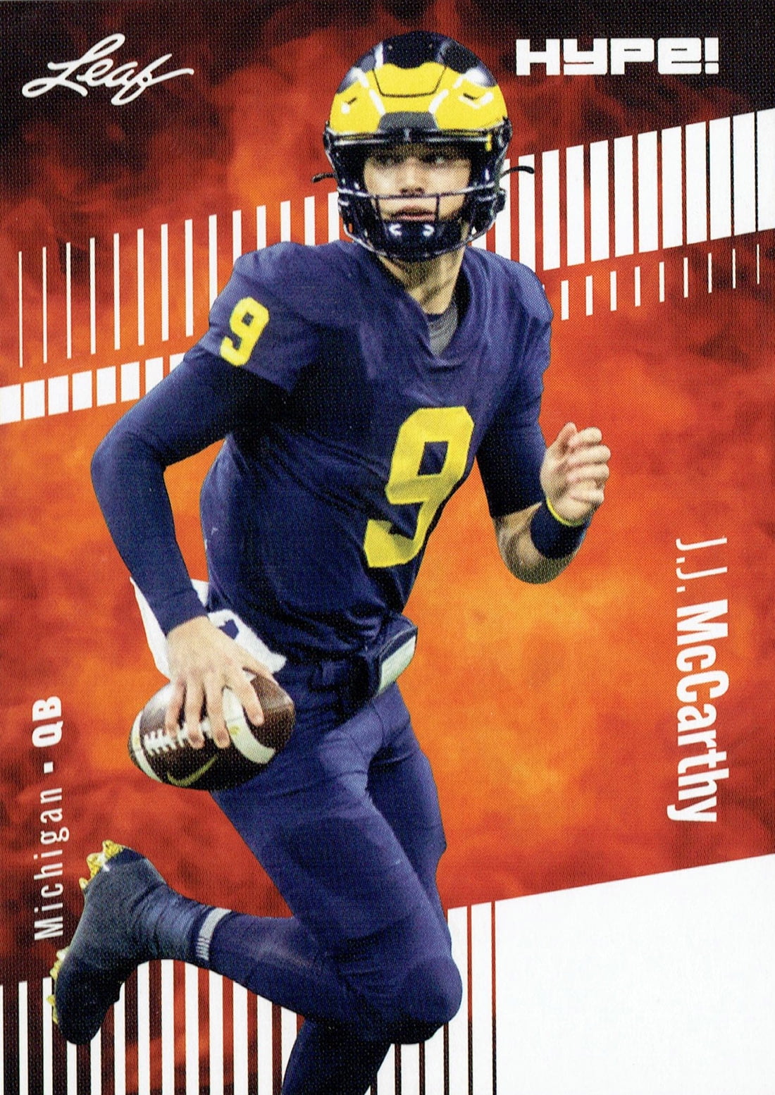 Mint J.J. McCarthy 2023 Leaf HYPE! #122 Just 5000 Ever Made! Michigan ...