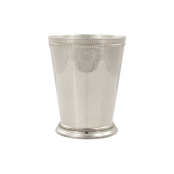 Mint Julep Cup Classic Silver-Finish Ceramic Cocktail Mug, 12 oz