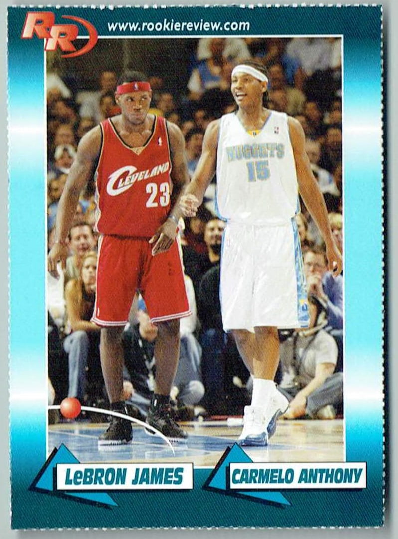 Mint LeBron James Carmelo Anthony 2004 Rookie Review #92 Dual Rookie ...