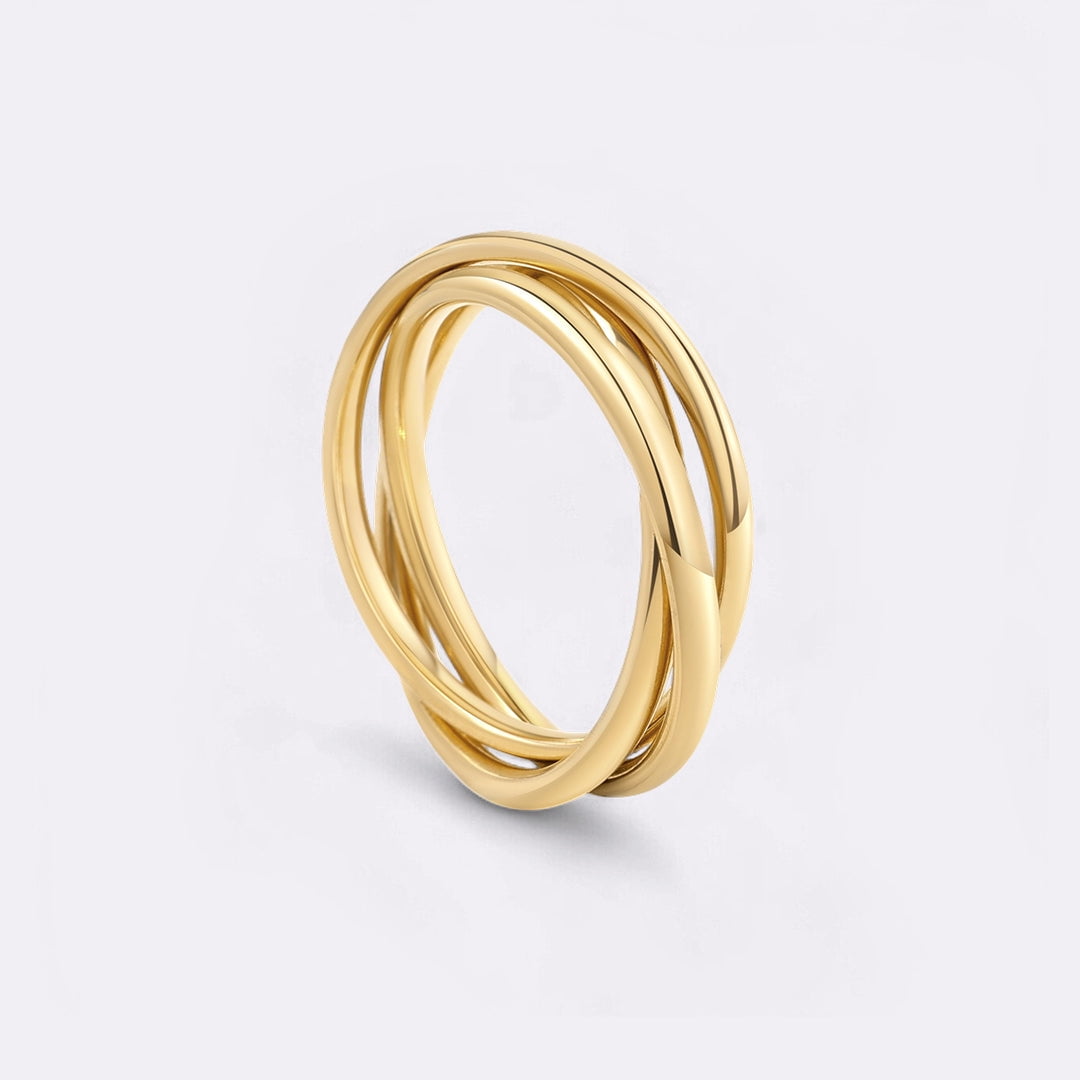Mint & Lily Dainty Interlocking Fidget Ring - Walmart.com