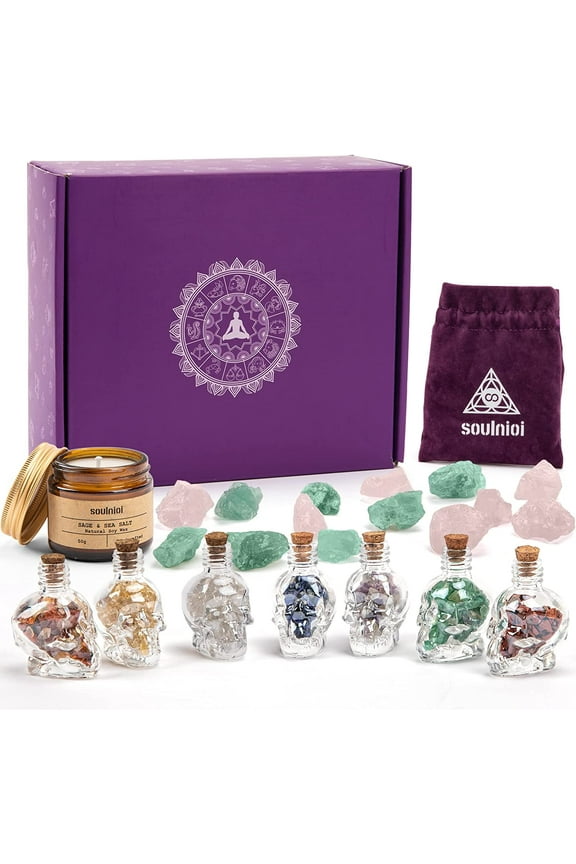 Multicolor Chakra Healing Crystals Decorative Stones, 950 g