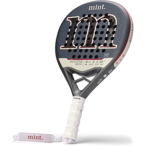 Mint Matre Limited Edition 18K Pro Power Padel Racket, Dark Blue