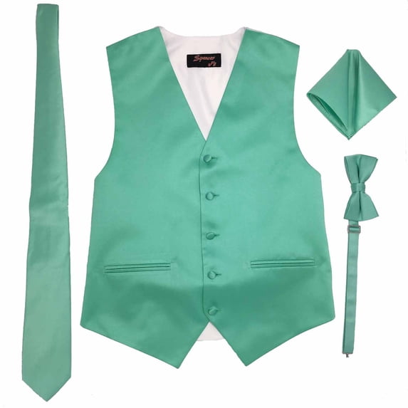 Mint Men's Satin Vest Spencer J's - 5XL