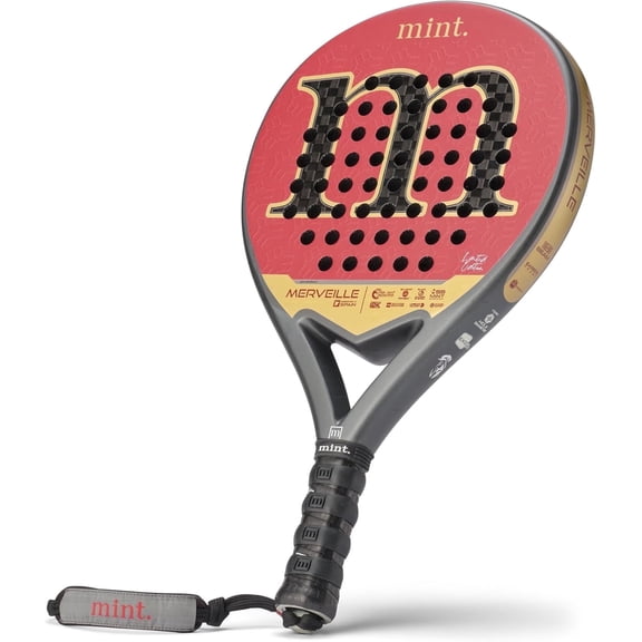 Mint Merveille Limited Edition 12K Pro Control Padel Racket, Maroon