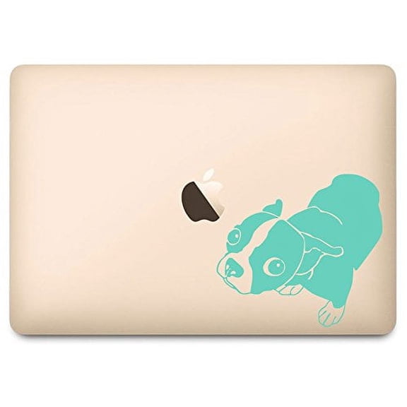 Mint Molly the Boston Terrier Decal for 12" Macbook