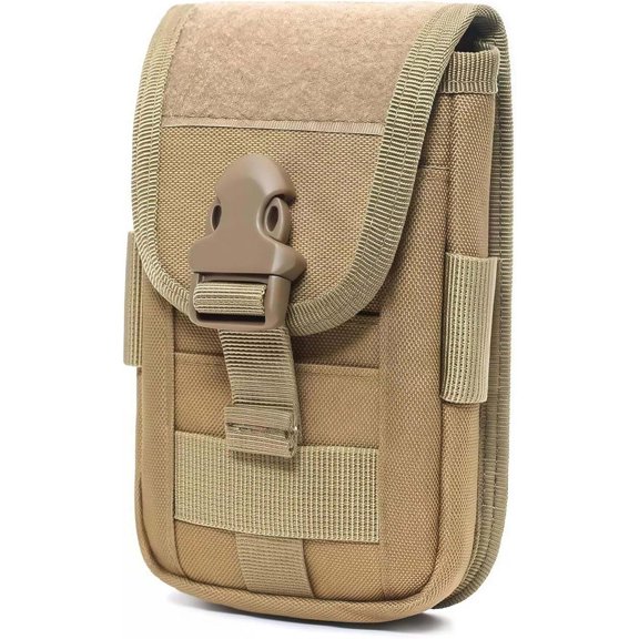 Mint&Moss Tactical EDC Phone Utility Waist Pack Tool Pouches With Key Ring For Fishing, Camping, Hiking,Travel, Daily Commute(Black)