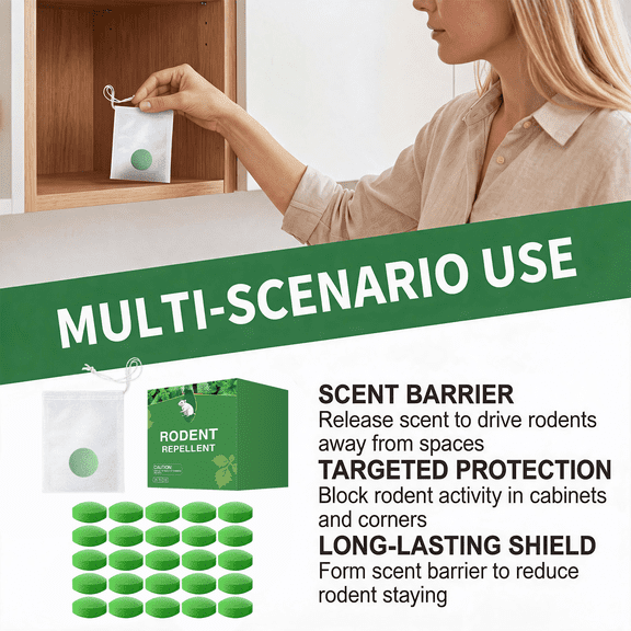 Mint Oil Rodent Repellent Balls, 25 Pack, Indoor and Outdoor Use, Mouse Deterrent for Home Garden Garage Attic, Rodent Control for Rats and Small Pests