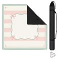 thumbnail image 1 of Mint Pink Ribbon Frame Mahjong Mat 31.5x31.5 Inch | Non-Slip And Noise Reduction Mah Jong Table Mat Cover with Carrying Bag For Mahjong Lovers, Poker, Board Games And Dominoes, 1 of 7