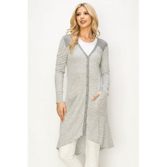 Mint Plus Pink - Round Neck Casual Pocket Front Cardigan: Stylish Comfort for Every Season