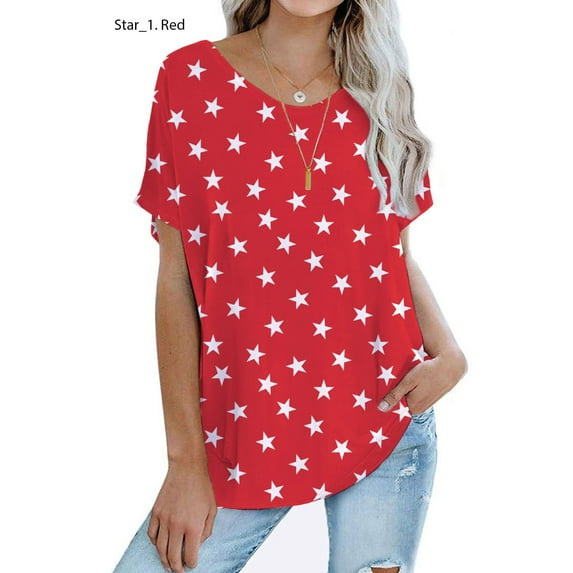Mint Plus Pink - Women's Comfy Loose Fit T-Shirts with Crew Neck Elegance