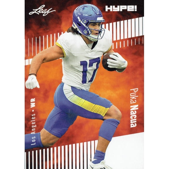 Mint Puka Nacua 2023 Leaf HYPE! #132A Just 5000 Ever Made! Rookie Card LA Rams
