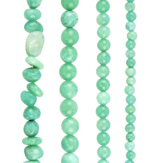Mint Quartz Beads by Bead Landing