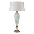 thumbnail image 1 of Dimond Lighting One Light Ribbed Table Lamp, Mint/Gold Finish with Oyster Faux Silk Shade, 1 of 2