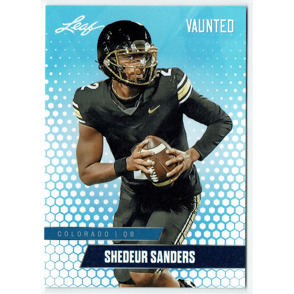 Mint Shedeur Sanders 2024 Leaf Vaunted #17V Debut Collection Rookie Card