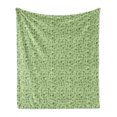 thumbnail image 1 of Mint Soft Flannel Fleece Throw Blanket, Culinary Herbs Spices Oregano Parsley Thyme Onion Rosemary Artwork, Cozy Plush for Indoor and Outdoor Use, 70" x 90", Green Pistachio Green, by Ambesonne, 1 of 6