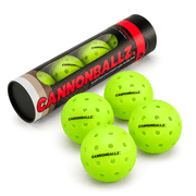 Cannonballz 40-Hole Outdoor Pickleballs, 4 Pack