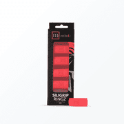 Mint Sport Siligrip Ringz   Non-Slip Silicone Pickleball Paddle Grip Bands, Vibration Dampening Overgrip Alternative for Pickleball, Tennis, Badminton & Squash   4 Pack Red