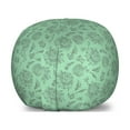 thumbnail image 1 of Mint Storage Toy Bag Chair, Botanical Floral Plants Herbal Oregano Rosemary Kitchen Ornamental Pastel Design, Stuffed Animal Organizer Washable Bag, Small Size, Grey Sea Green, by Ambesonne, 1 of 3