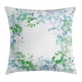 thumbnail image 1 of Mint Throw Pillow Cushion Cover, Floral Spring Wreath in Watercolor Paintbrush Stylized Hazy Effects Artful Image, Decorative Square Accent Pillow Case, 16 X 16 Inches, Seafoam Violet, by Ambesonne, 1 of 2