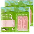 thumbnail image 1 of Mint Toothpicks Dental Flossers - Twin-Line Tooth Floss Picks for Adults, Flossers 170 Count with 4 Mini Travel Floss Case, Compact & Resealable for Easy Storage at Home or On-The-Go(Pink), 1 of 13