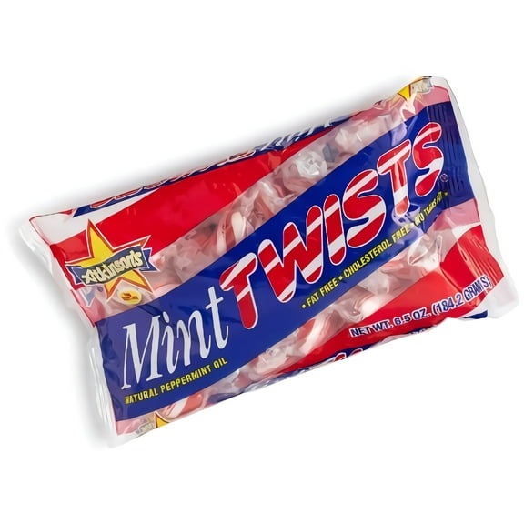Mint Twists Red and White Natural 6.5oz Bag