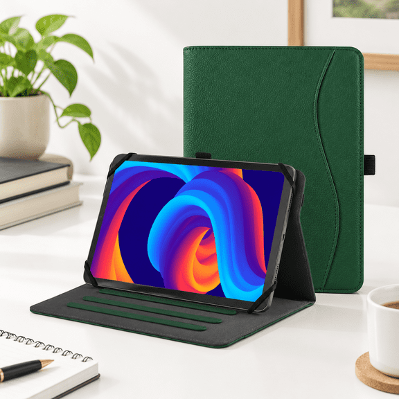 Mint Universal 9-11 Inch Folio Tablet Case with Stand and Hand Strap