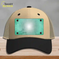 thumbnail image 1 of Mint White Fade Scratched Novelty License Plate Hat Mesh Khaki|Black, 1 of 1