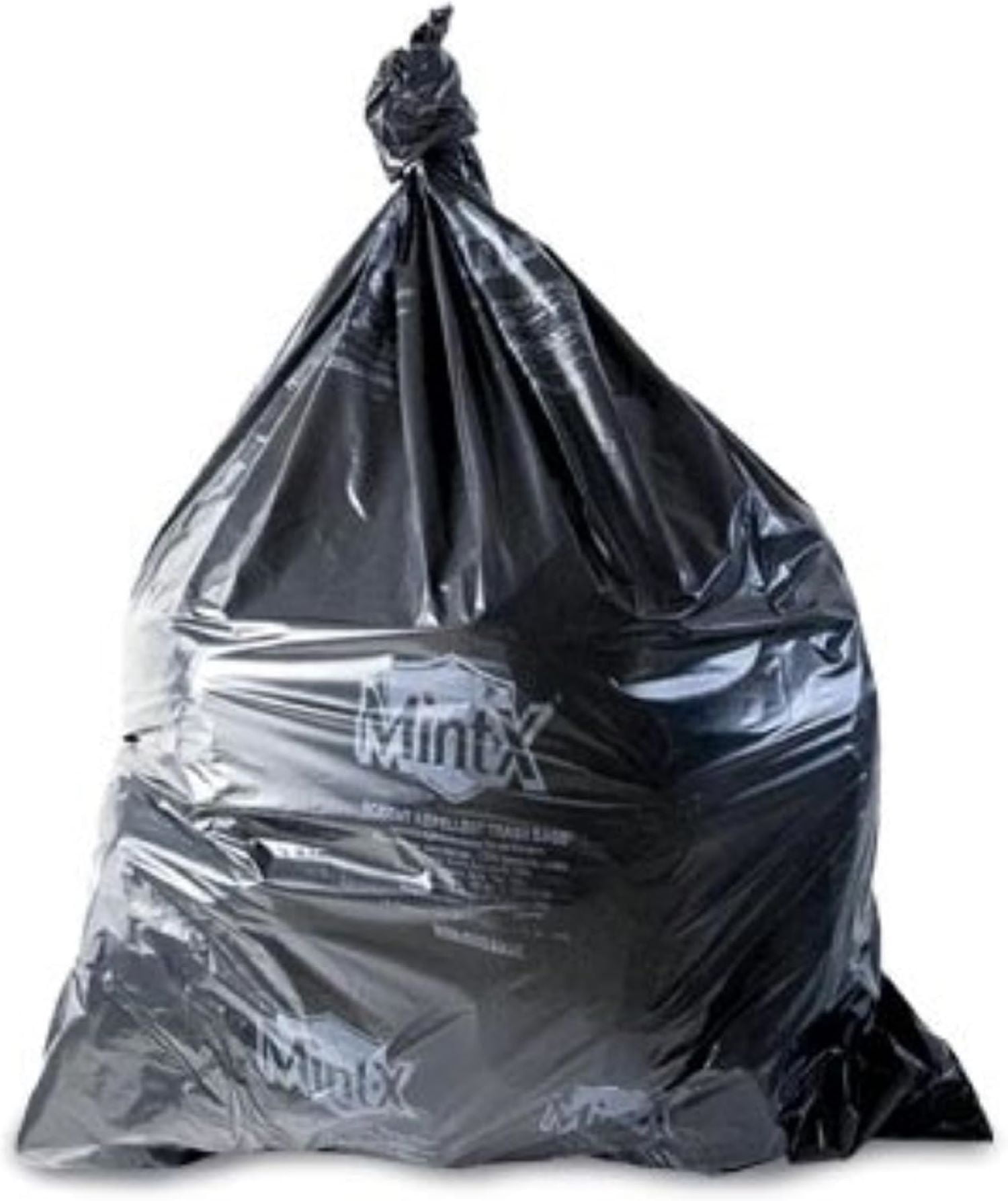 Mint-X 33" x 46" 1.3 Mil Trash Bags, Mint Scent, 100 Count