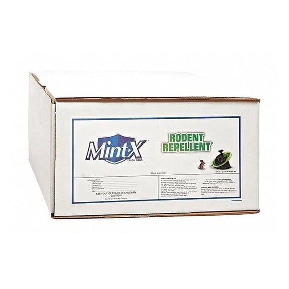 Mint-X Rodent-Repellent Trash Bags, Clr, PK150 MX3860HD C22